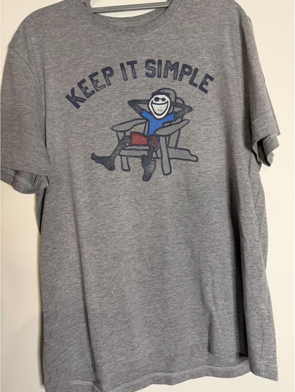 Life is Good Men's Grey Tshirt